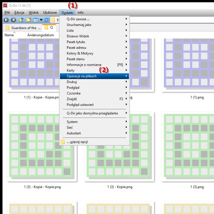 Jak mogę dostosować operacje na plikach w Eksploratorze plików